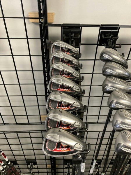Used Taylormade Burner Plus 4i-9i + Aw Stiff Flex Steel Shaft Iron Sets