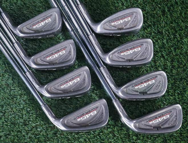 TOMMY ARMOUR 845S SILVER SCOT CAVITY BACK IRONW 3-PW STIFF FLEX SHAFTS ~ L@@K!