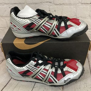 Asics Attack Spikeless Women's Running Shoes Fire Liquid Silver Black US 6.5