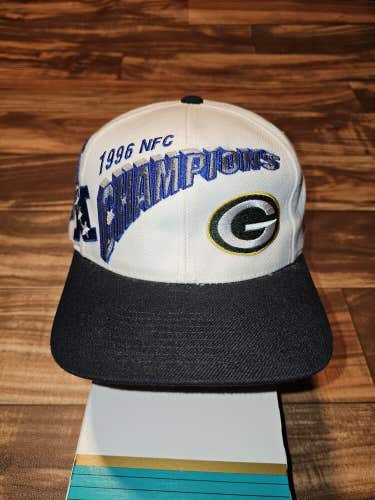 Vintage NFL Pro Line Green Bay Packers 1996 NFC Champions Snapback Cap Hat