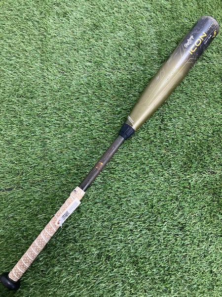 (BArrel Rattle)Used Rawlings ICON Bat USSSA Certified (-5) Composite 26 oz 31"