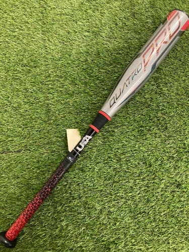 (Barrel Rattle)Used Rawlings Quatro Pro Bat USABat Certified (-12) Composite 16 oz 28"
