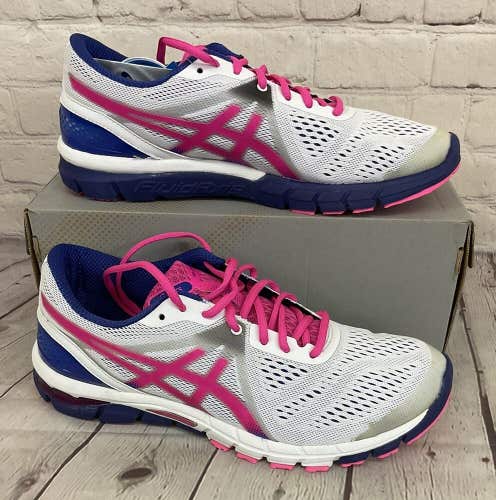Asics T460N 0135 Gel-Excel33 3 Women's Running Shoes White Hot Pink Blue US 10.5