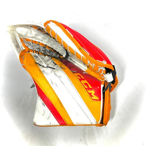 CCM Extreme Flex 5 - Used NHL Pro Stock Goalie Glove (Red/Yellow/White)