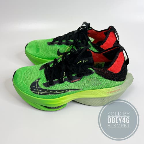 Nike Air Zoom Alphafly Next% FK 2 Ekiden Pack Green Running Shoes 8.5