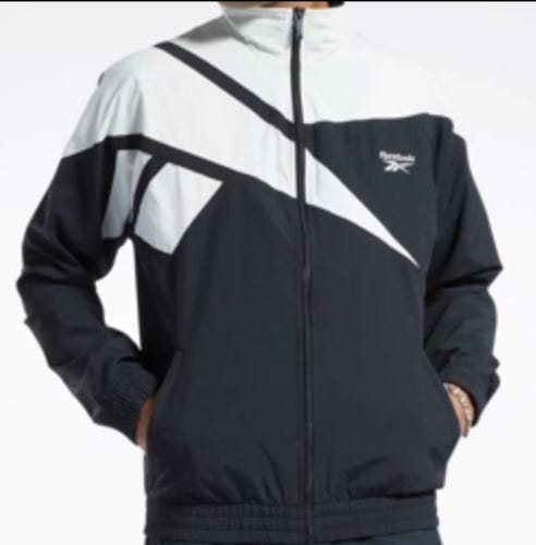 Reebok Men's Classics Vector Track Jacket & T Shirt | Black | XL Retail $110