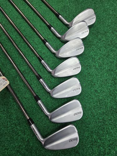 Used Men's Ping i500 Right Handed Iron Set Senior Flex 7 Pieces Steel Shaft