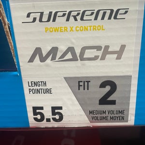 New Intermediate Bauer Size 5.5 Supreme Mach Hockey Skates *Fly X Runners*