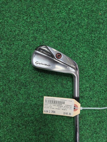 Used Men's TaylorMade 2 iron Stealth UDI Right Handed Extra Stiff Flex Steel Shaft