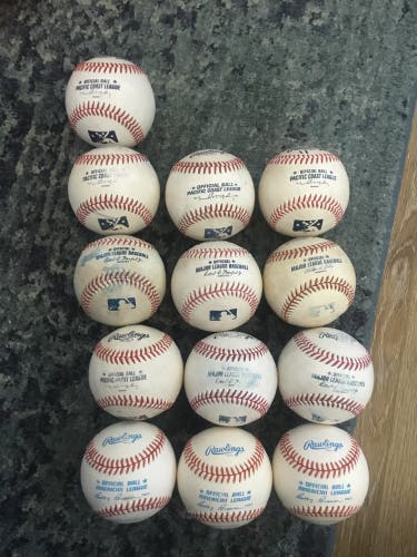Used Rawlings  Official Major League Baseballs