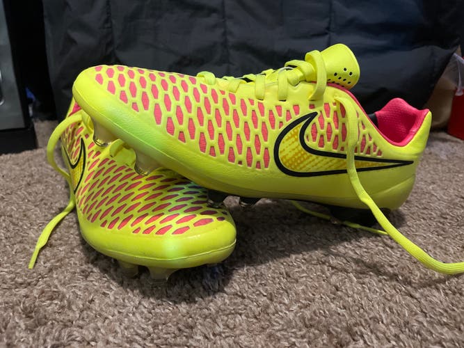 Yellow New Men's Nike Molded Cleats Magista opus FG Cleats