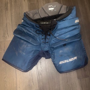 Used Large Bauer Pro Stock Pro Hockey Goalie Pants