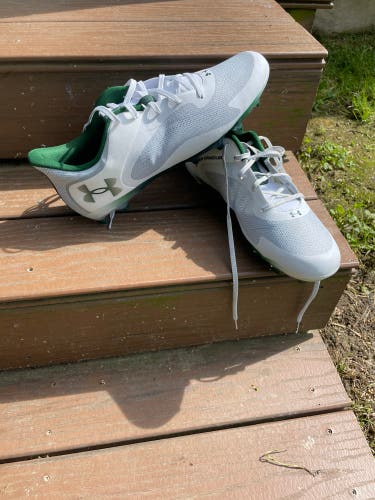 Green Under Armour Cleats