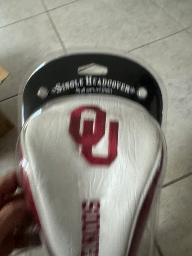 NEW! NCAA Oklahoma Sooners Driver Headcover Golf Head Cover -