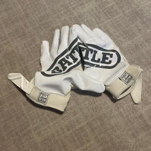 White New Small Battle Gloves