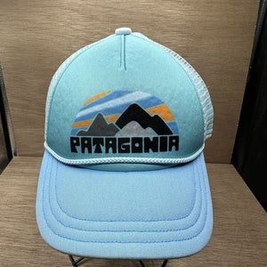 Patagonia Mesh Trucker Teal Blue Hat One Size