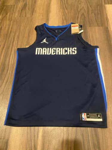 Dallas Mavericks Nike Dri Fit NBA Authentic Replica Swingman Game Jersey, Size 48 - Large