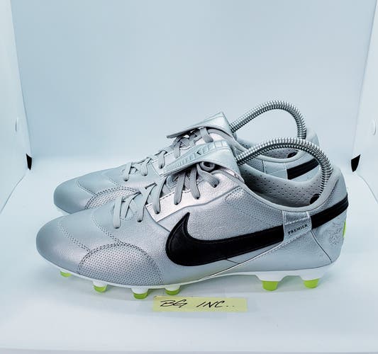 Nike Premier III FG Soccer Cleats Metallic Silver AT5889-004 Men's Size 7.5 NEW