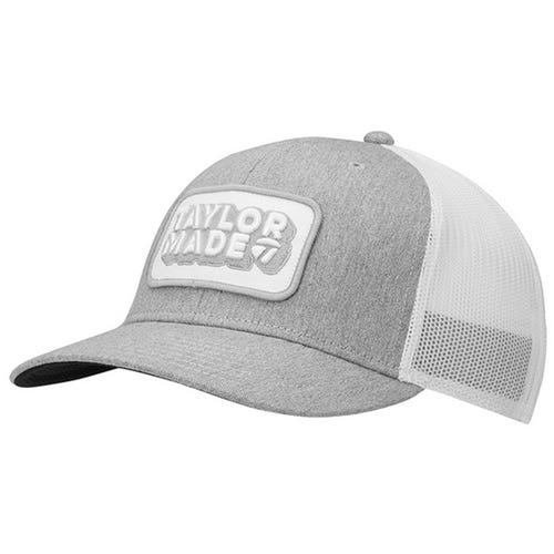 NEW 2024 TaylorMade Retro Trucker Grey/White Snapback Golf Hat/Cap
