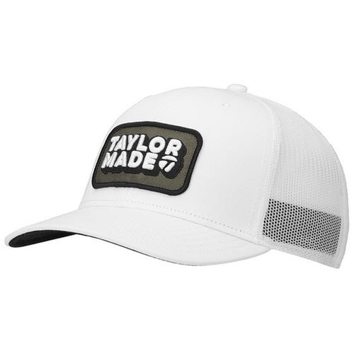 NEW 2024 TaylorMade Retro Trucker White Snapback Golf Hat/Cap