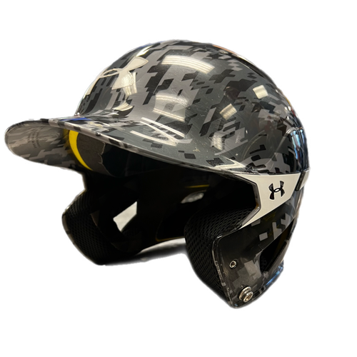 Under Armour Used Gray Batting Helmet