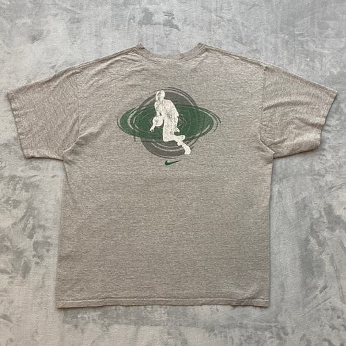 Vintage 90s NIKE HAWAII Basketball Camp T Shirt Men XL Grey Graphic Short Sleeve