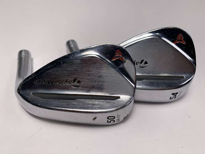 Taylormade Milled Grind 2 Chrome Wedge Set 50* 9 | 54* 11 HEADS ONLY Mens RH