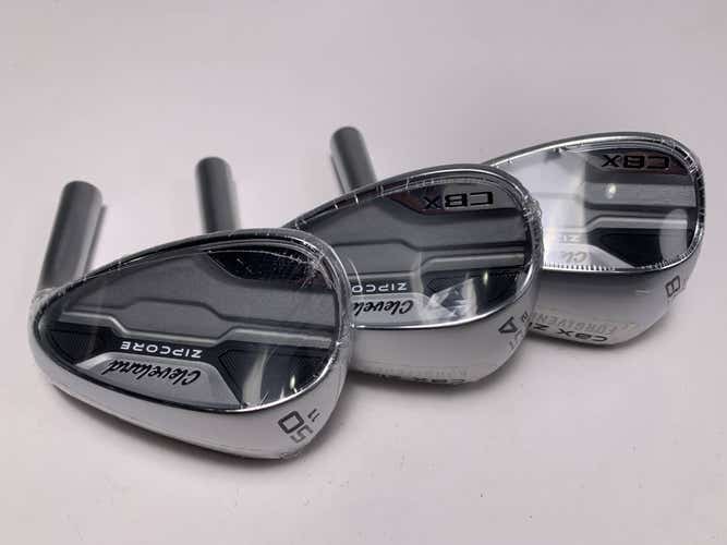Cleveland CBX Zipcore Wedge Set 50* 11 | 54* 12 | 58* 10 HEADS ONLY RH -NEW