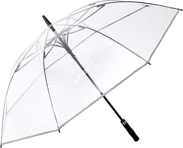 G4Free 62 Inch Clear Golf Umbrella Transparent Auto Open Large Stick