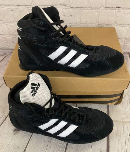 Adidas 049860 Revel Men's Athletic Wrestling Shoes Color Black White US Size 5.5