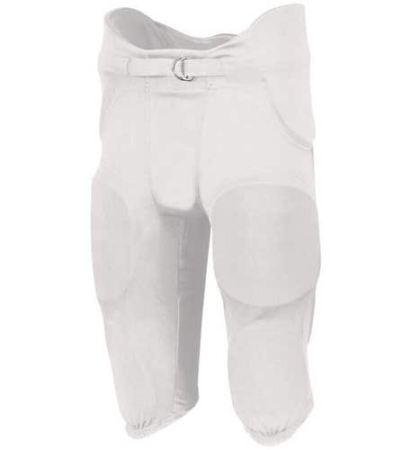 Russell Athletic Youth Boys Integrated F25PFWP XS White Football Pants NWT