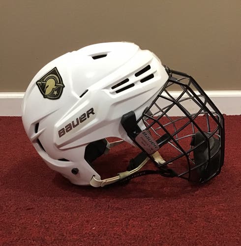 Army/ West Point Used Small Bauer Pro Stock Re-Akt Helmet Item#WPH19