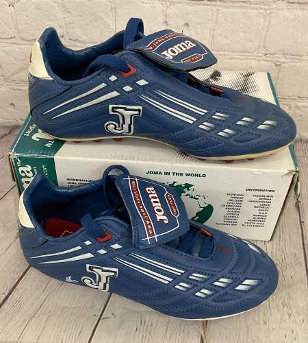 Joma Alfonso Caucho 27 Taco Youth Soccer Cleats Blue White Red US Size 1.5