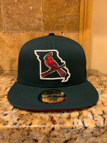St. Louis Cardinals Green New Era 7 1/8 New Era Hat With Busch Stadium Patch