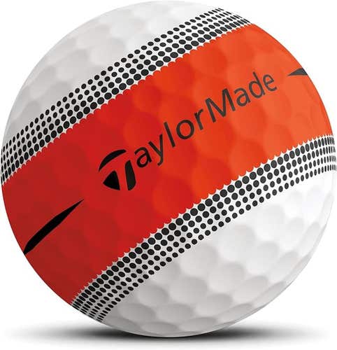 Taylor Made Tour Response Stripe Golf Balls (Orange, 3pk) 1 Sleeve NEW