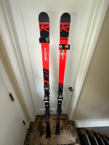 Used Rossignol 193 cm Racing Hero FIS GS Pro Skis With Bindings