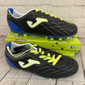 Joma Toledo 201 Pis Multitaco Youth Soccer Cleats Black Yellow Blue US Size 5.5