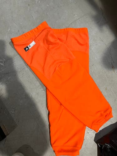 Orange Used Senior Adidas Pro Stock Socks