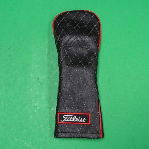 Titleist Jet Black Limited Edition Leather Golf Hybrid Headcover