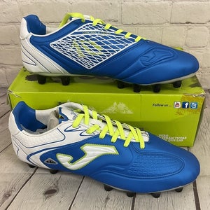 Joma Numero 10 Piso Multitaco Men's Soccer Cleats Blue Yellow White US Size 11.5
