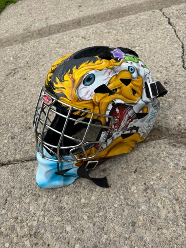 Root Canal Paint Job Bauer Goalie Mask