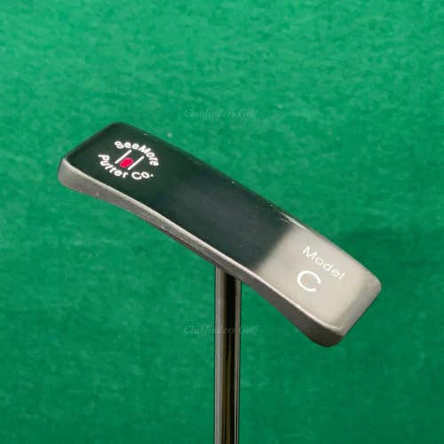 SeeMore Classic Series Model C Milled 34" Charcoal Smoke Putter W/Super Stroke