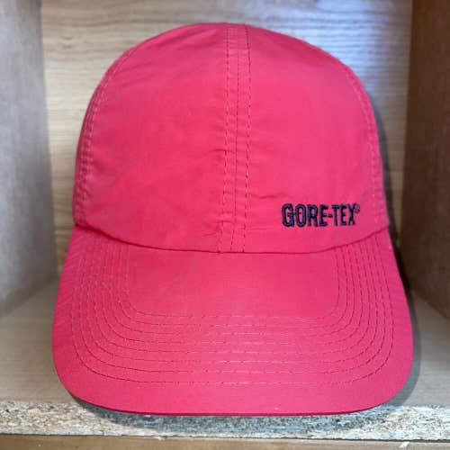 Gore-Tex Lined Red Hat Strapback Adjustable Outdoor Cap Rare
