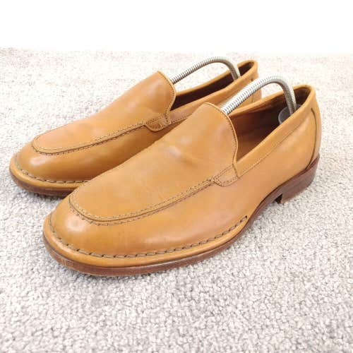 Allen Edmonds Loafers Mens 9 3E WIDE Dress Shoes Slip On Brown Leather Italy