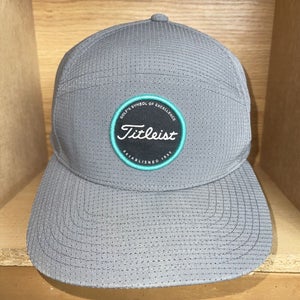 Titleist Gray Baseball Cap Hat Adjustable Golfs Symbol Of Excellence Snapback