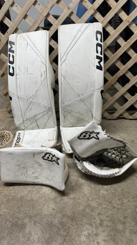 Used  CCM Pro Stock Axis 2.9 Goalie Leg Pads