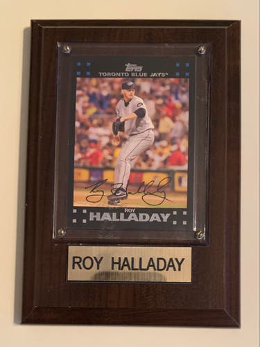 2007 Topps Toronto Blue Jays Roy Halladay #180a NM-MINT Baseball Card Plaque