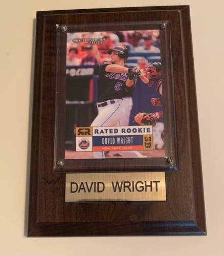 2005 Donruss New York Mets David Wright Rated Rookie Baseball Card Wall Plaque