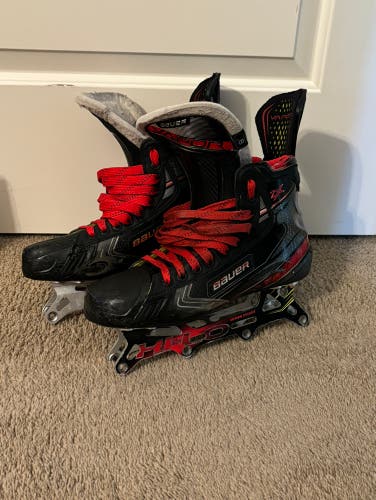 Used Senior Size 8D Bauer Vapor 2x Inline Hockey Skates