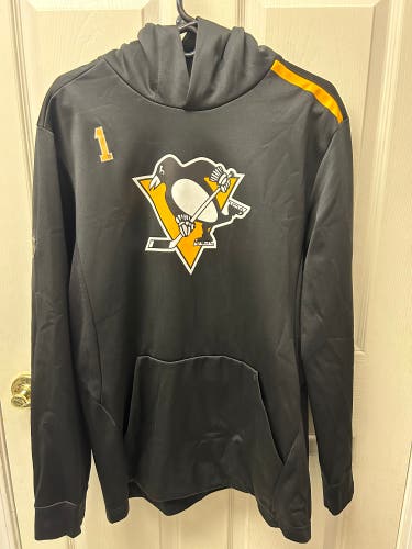 Team Issued/Worn Pittsburgh Penguins #1 Casey Desmith Size Large Fanatics Player Hoodie